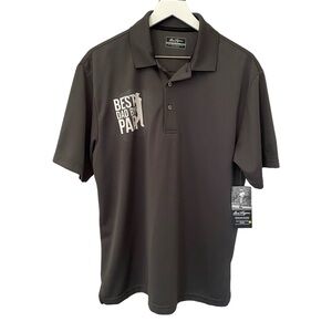 NWT Ben Hogan Performance Golf UPF 50 “Best Dad by Par” Polo Shirt Men’s Large
